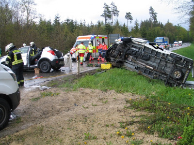 Unfall mit fünf Verletzten